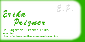 erika prizner business card